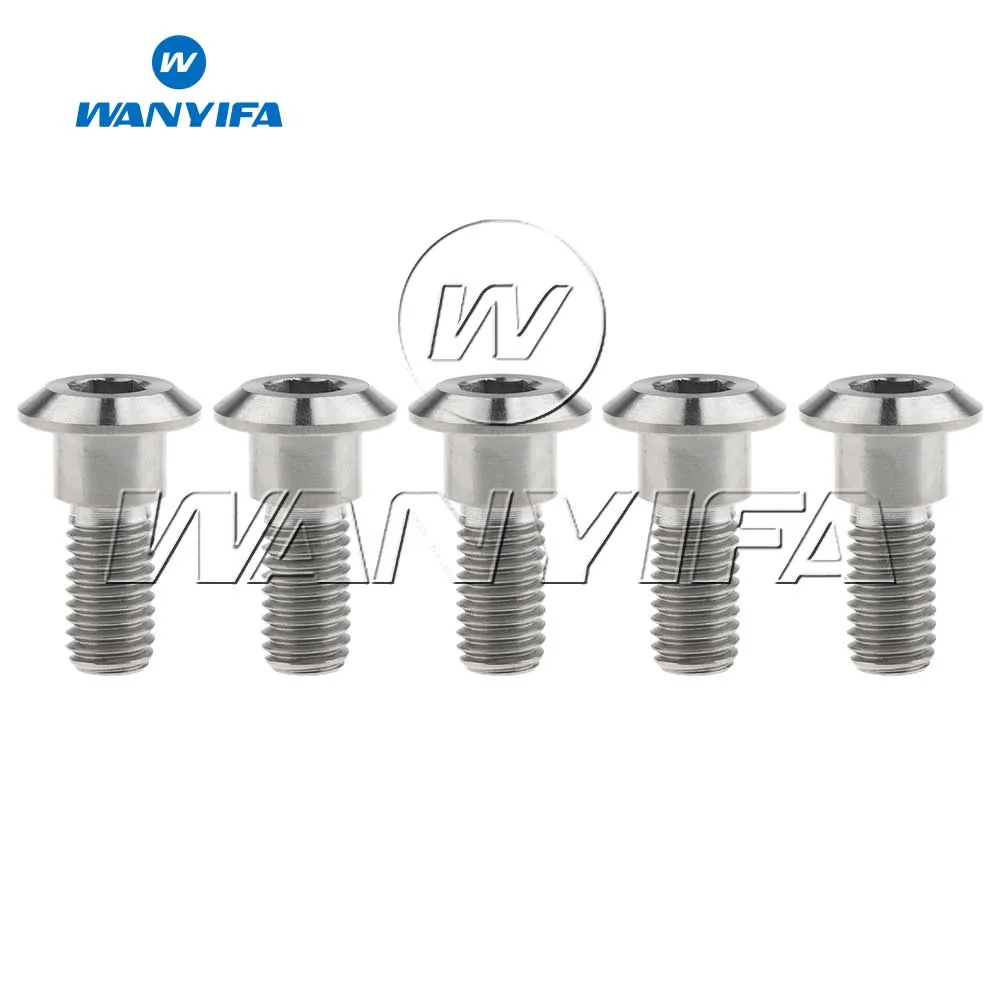 Титановые болты Wanyifa 5 шт./лот M8 x 20 22 30 33 мм Шестигранная головка для болтов ротора