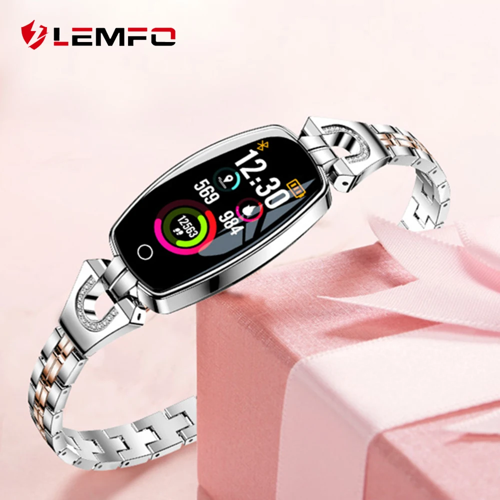 LEMFO H8 Смарт часы для женщин IP67 водонепроницаемый монитор сердечного ритма Smartwatch для женщин для Android IOS Apple часы браслет