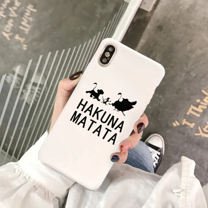 Style 7 GYKZ Cool Lion King Pumba чехол для iPhone XS MAX X XR 11 Pro 7 8 6 6s Plus Hakuna матовый Мягкий силиконовый чехол для телефона Fundas - Цвет: Style 7