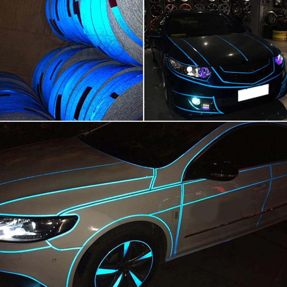 Светящаяся автомобильная лента для ночной безопасности стикер Nissan TEANA QASHQAI BLUEBIRD