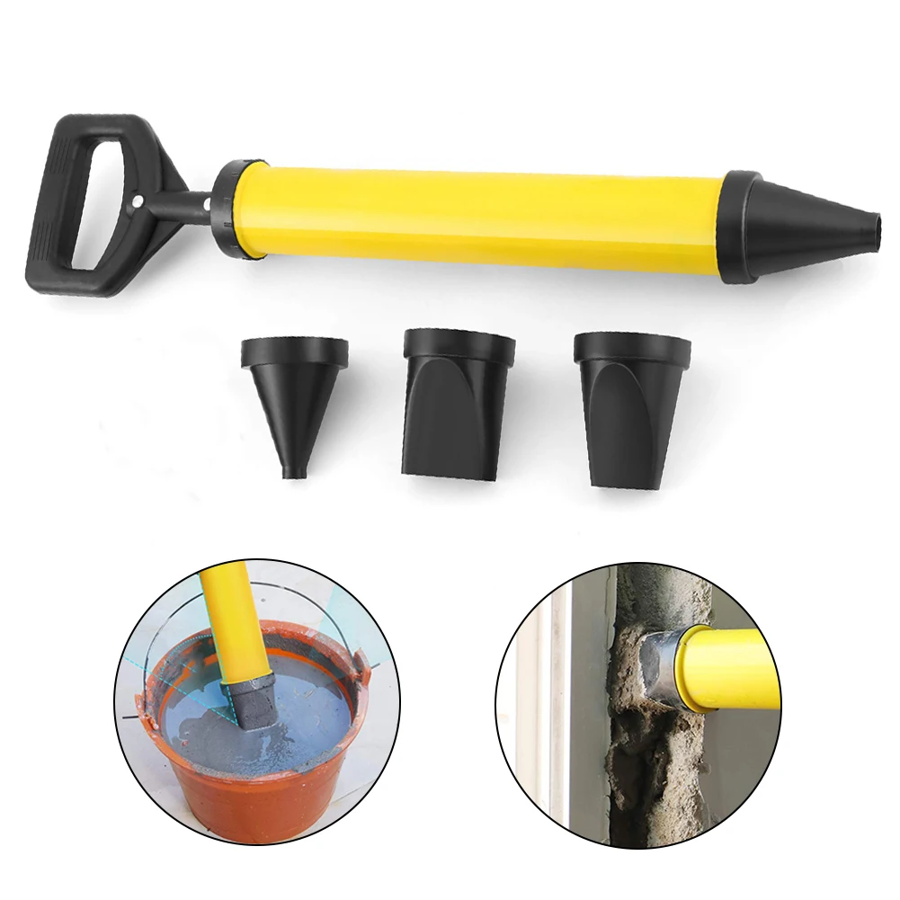 Caulking Gun Cement Lime Pump Grouting Mortar Sprayer Applicator Grout Filling Tools With 4 Nozzles Cement Caulking Pump
