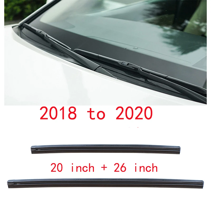 2 шт., заправка щетки стеклоочистителя автомобиля, резиновая полоса 18 20 24 26 дюймов для Toyota Camry 6 7 8 2006-2019, специальные аксессуары