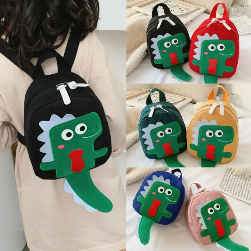 6 цветов милый рюкзак с динозавром для маленьких мальчиков и девочек сумка через