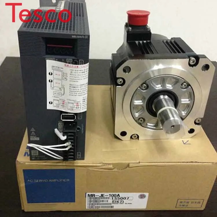

MR-JE-100A ac servo driver +HF-SN102J-S100 ac servo motor MR-JE-100A+HF-SN102J-S100 good condition