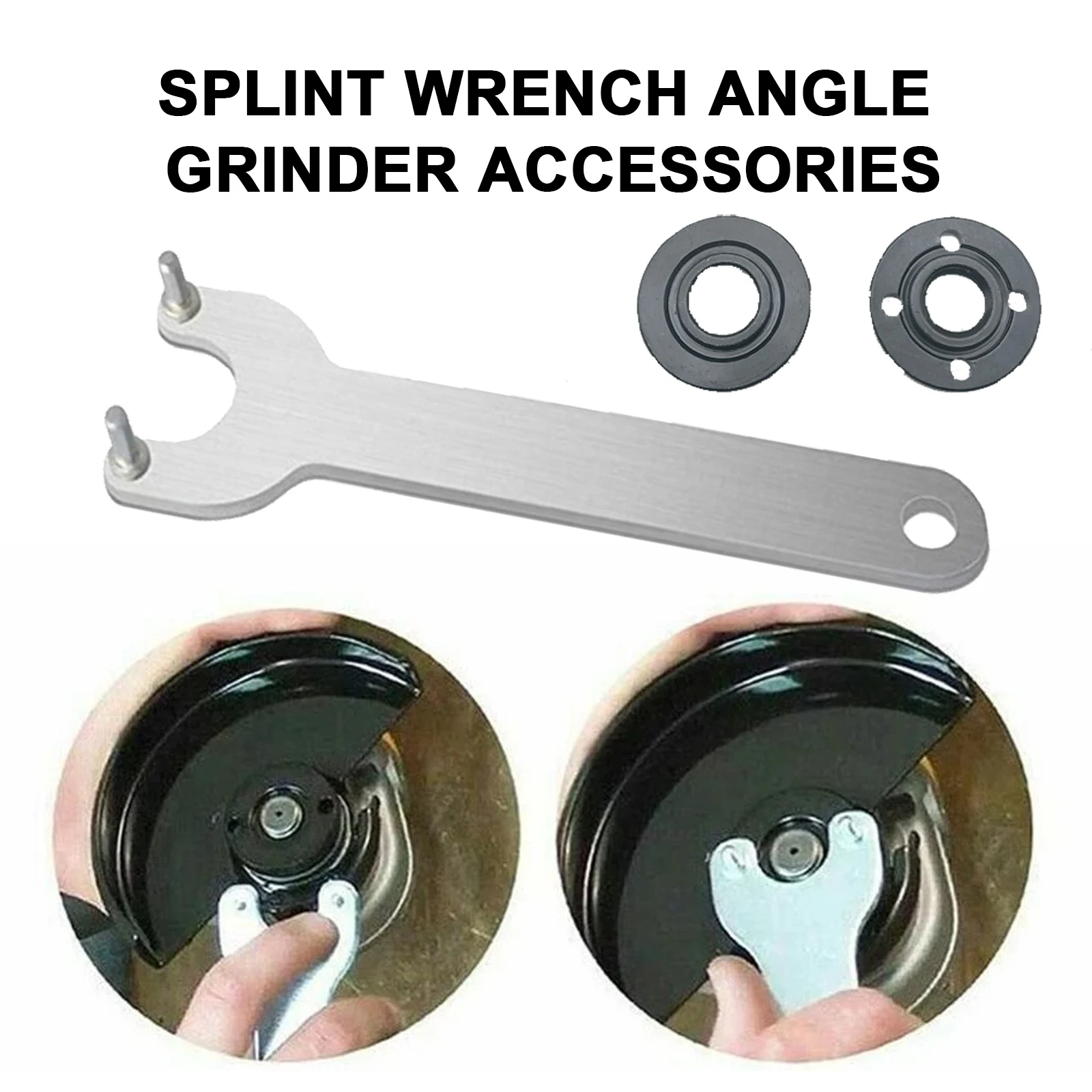 

3pcs M14 Angle Grinder Flange Spanner Metal Lock Nut Thread Replace For Angle Grinder Inner Outer Flange Nut Set Tool And Wrench