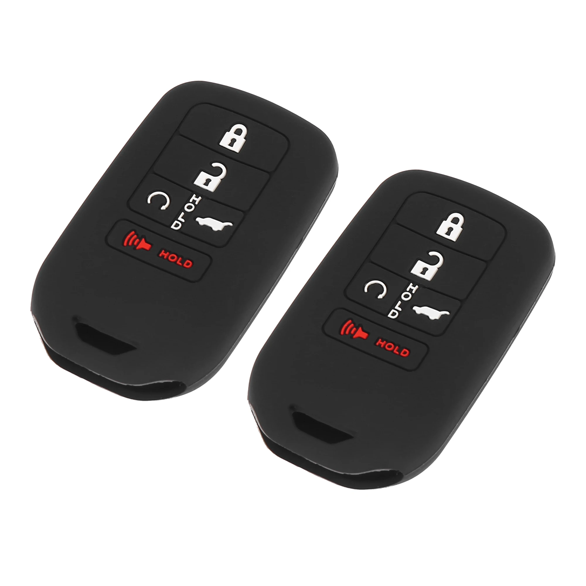 

X чехол для автомобильного ключа Autohaux, 5 кнопок, удаленный корпус, защитный силиконовый 1/2/3 шт. для Honda Accord Civic CR-V Pilot 2015-2019