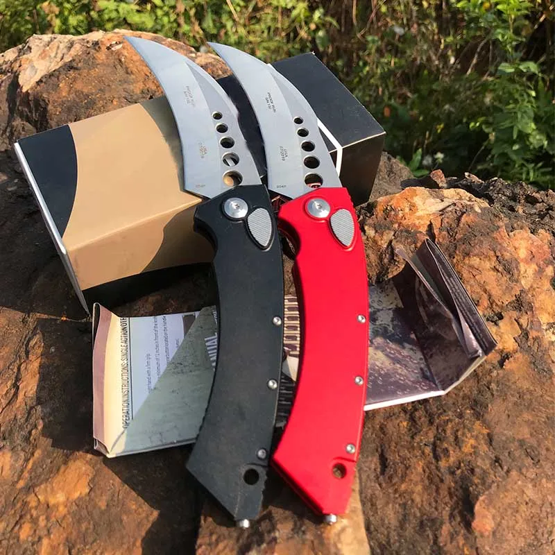 Новинка 2020 г. складной нож Micro Tech с алюминиевой ручкой для кемпинга выживания