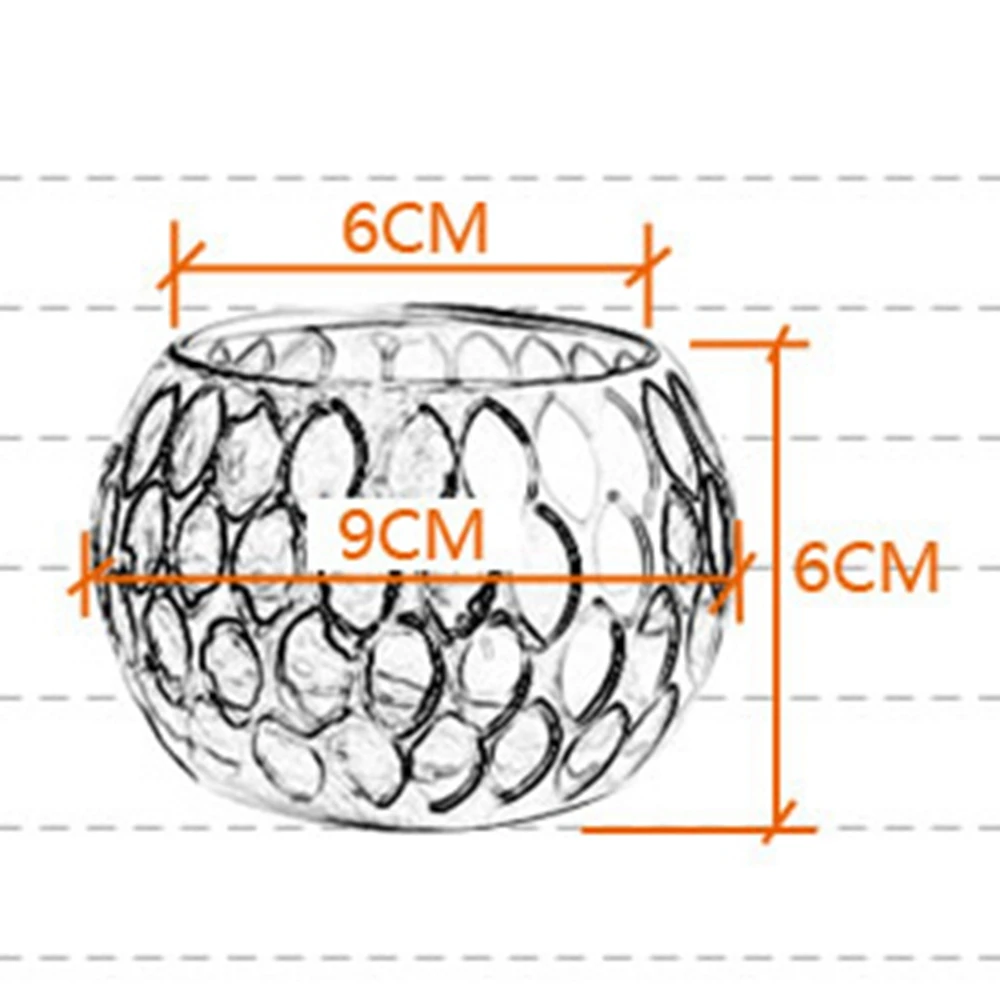 Креативный стеклянный подсвечник из марокканской мозаики для чаепития