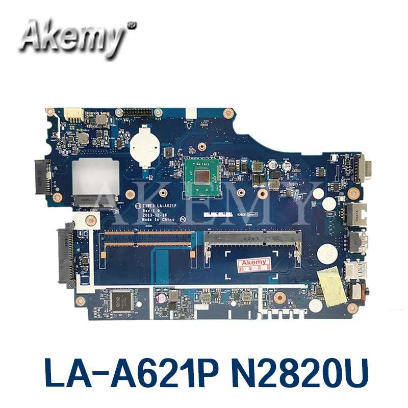 

For Acer aspire E1-510 E1-510-2500 Laptop Motherboard NBY4711002 NB.Y4711.002 Z5WE3 LA-A621P DDR3 SR1SG N2820 CPU