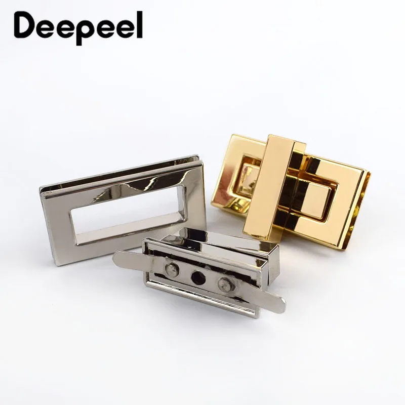 2/4 шт. Deepeel 44x22 мм металлический поворотный замок металлов пряжки DIY Сумки из