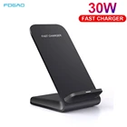 Беспроводное зарядное устройство FDGAO 30 Вт Qi, док-станция для iPhone 13 12 11 Pro Max X XR XS Max 8 Samsung S20 S21 Huawei Mate 40 Pro Xiaomi 10