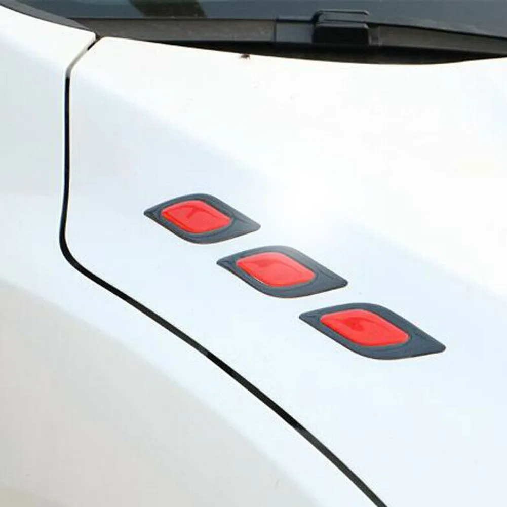 

Decals Reflective Stickers Decoration Edge Vent Warning 6Pcs 9cmx3.5cm