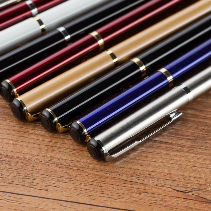 Красивая вращающаяся металлическая шариковая ручка канцелярские