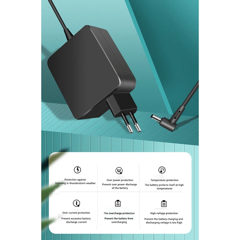 

45W 19V/2.37A Power Adapter 4.0X1.35mm 1.8M Laptop Charger for ASUS UX21A,UX32A,UX31A,U305L, THCH21,UX31L(EU Plug)