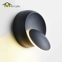 6w creative led wall light 85 265v 360 degree rotatable bedroom bedside wall lamp home living room loft sconce indoor decoration