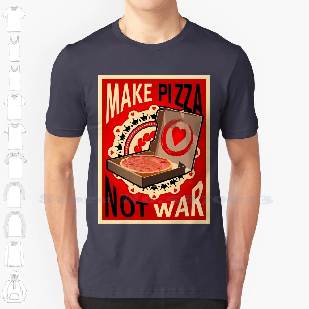 

Make Pizza Not War Poster Black White Tshirt For Men Women Pizza Food Italy Italia Warr Travel Home Fun Sun Sky Bus Car Tram