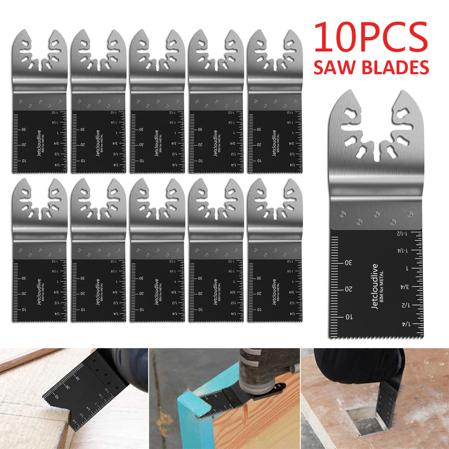 

10Pcs Oscillating Saw Blade For Fein Multimaster Makita Bosch Cutting Wood Tools for Renovator Power Cutting Tool Blades