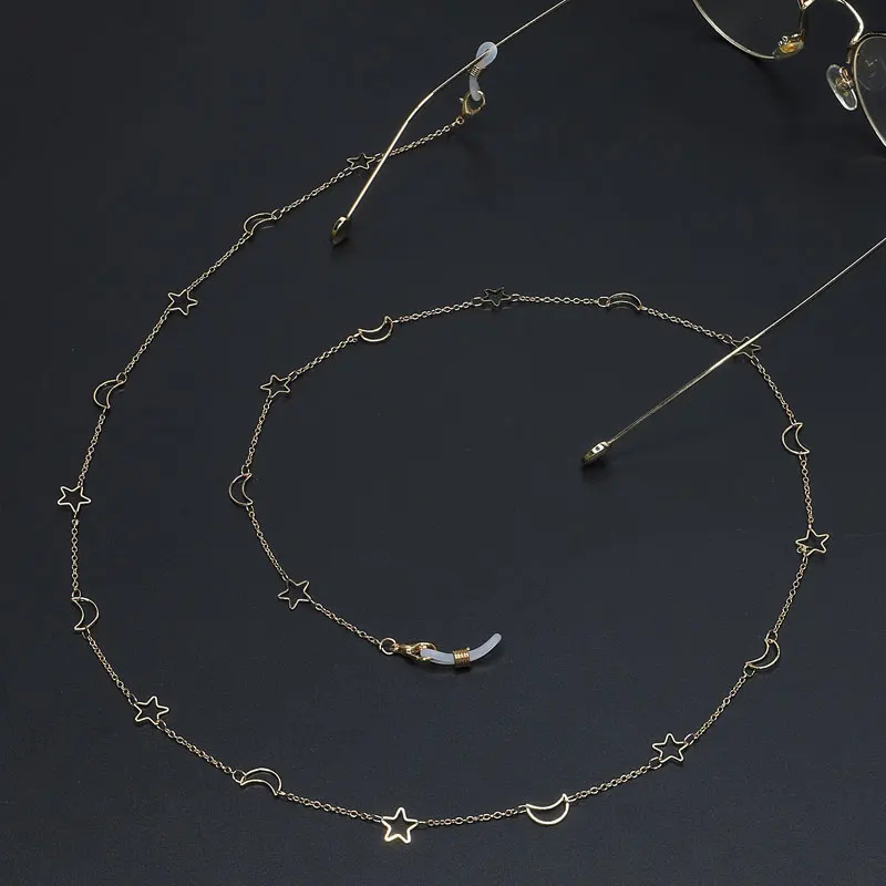 Очки для чтения звезды и луна металлические аксессуары ручной работы цепочка