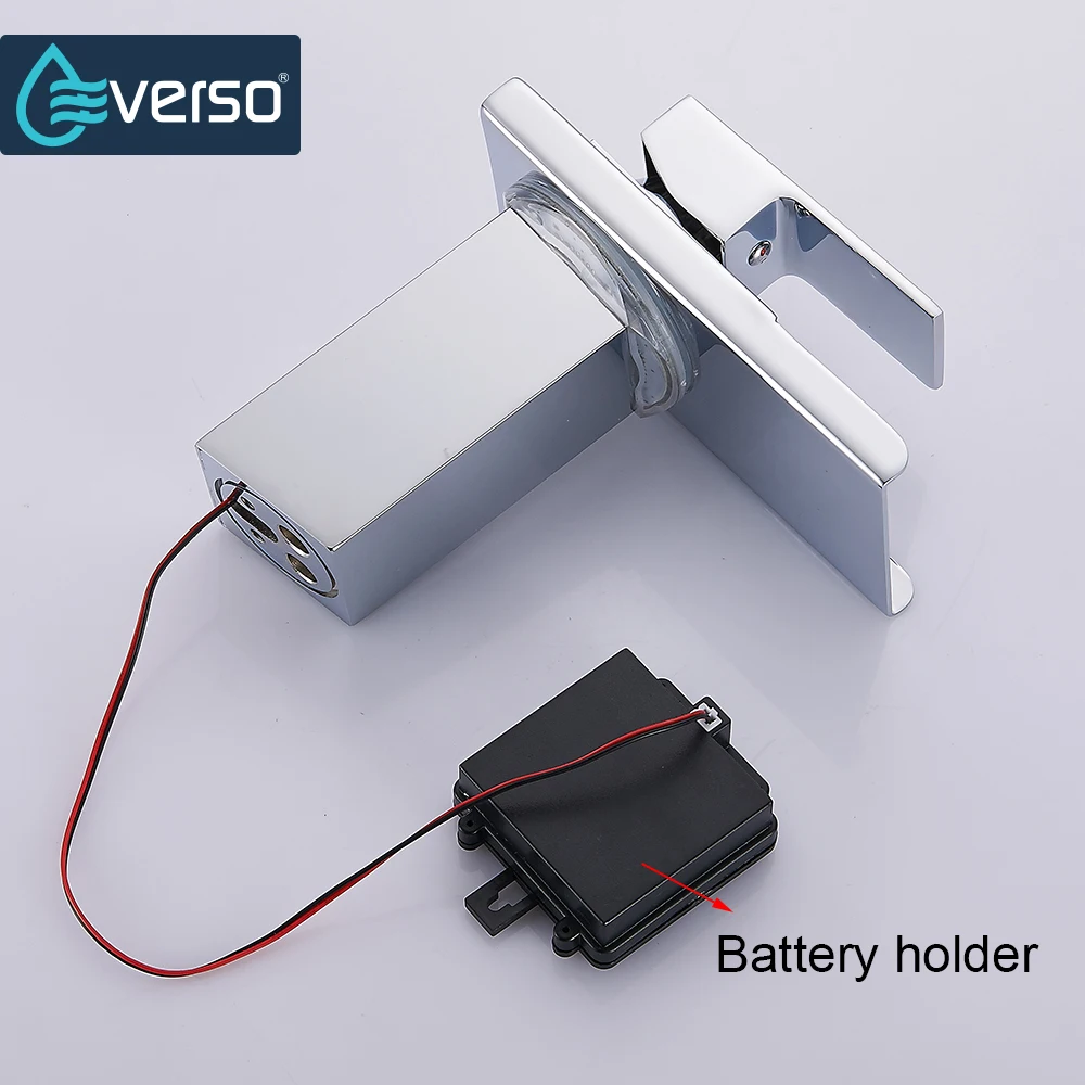 Смеситель со светодиодной подсветкой Водопад для раковины в ванной комнате