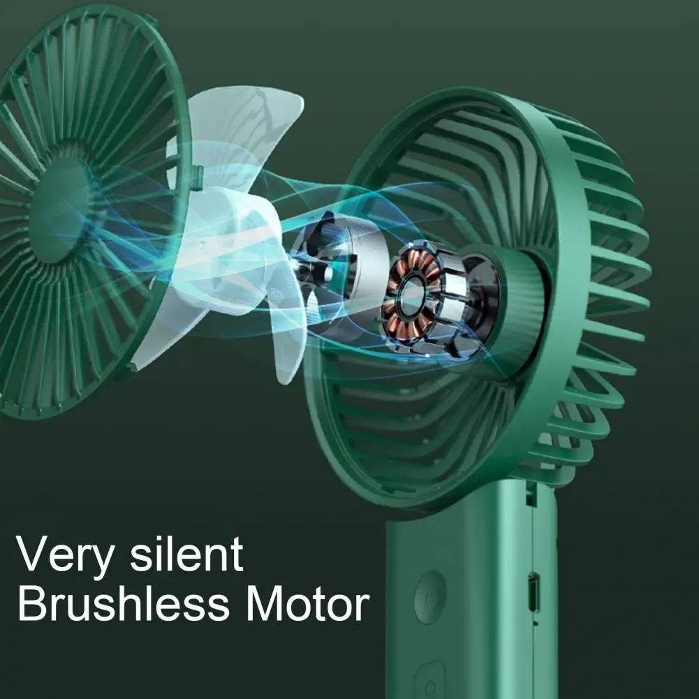 

3000mAh Mini Fan Moveable Hanging Rope Strong Wind Portable Electric Handheld Pocket Fan for Outdoor