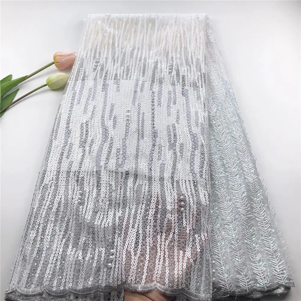 Новейшая французская нигерийская кружевная ткань высококачественный вышитый