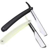 manual shaver professional straight edge stainless steel sharp barber razor folding shaving beard cutter with blade safety razor