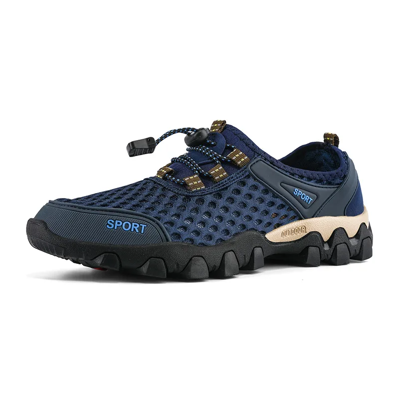 

Outdoor hiking shoes male big mesh hole hole shoes wade fishing net surface breathable mountaineering trip outing