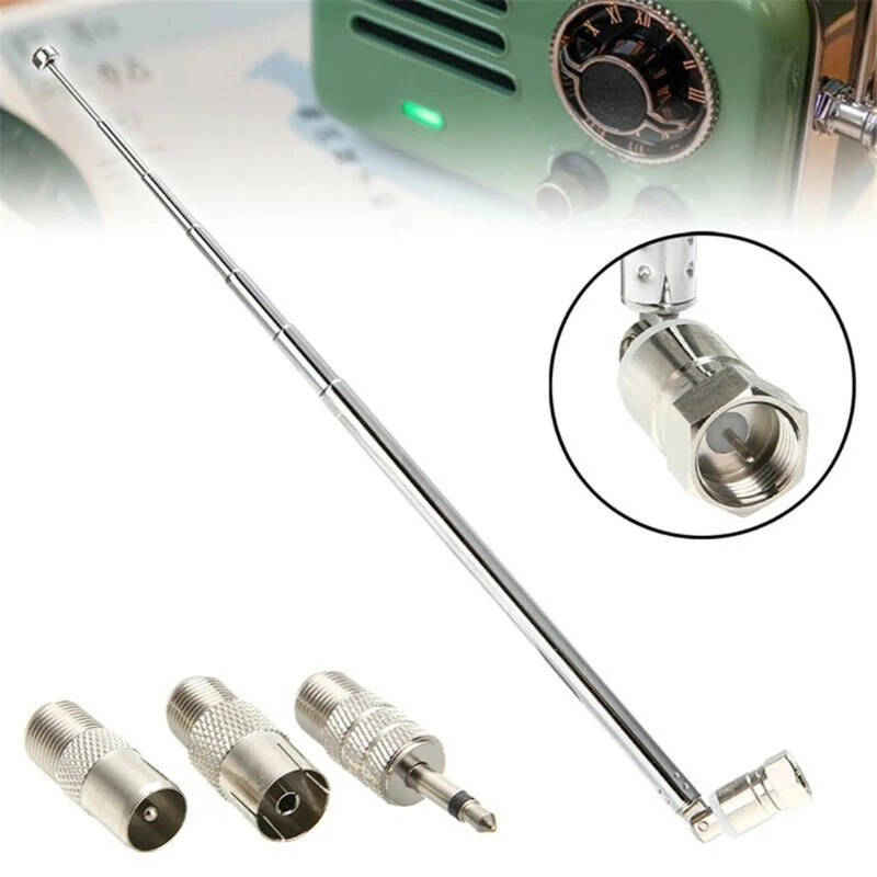 F Type FM Radio Antenna Telescopic Replacement Indoor Receiver | Электроника