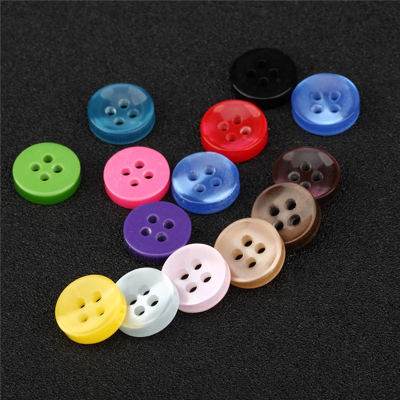 500 шт. маленькие пуговицы с тонкими краями|Пуговицы| |