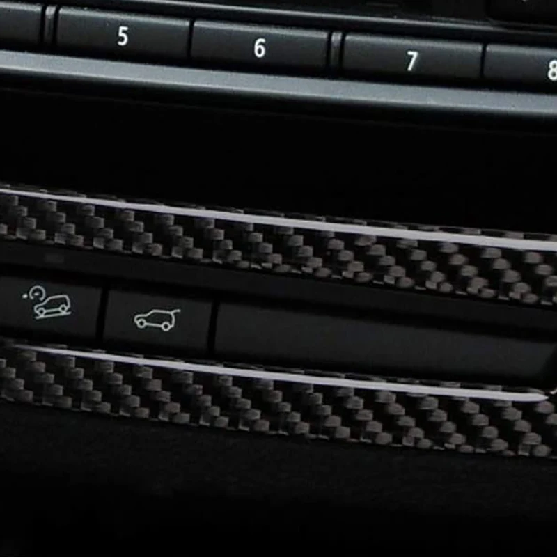 

AC CD Carbon Fiber Control Panel Decorative Frame Sticker,Air Conditioning Shift, for X5 E70 (08-13) X6 E71 (09-14)