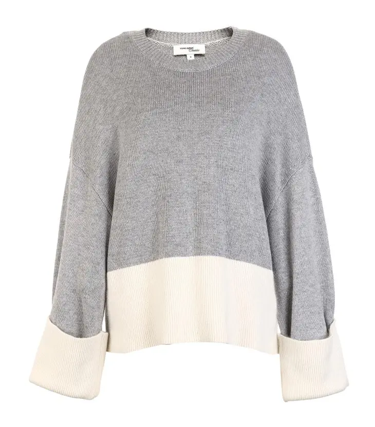 Vero Moda шерстяная вязаная с круглым вырезом из кроличьего меха | 318413578