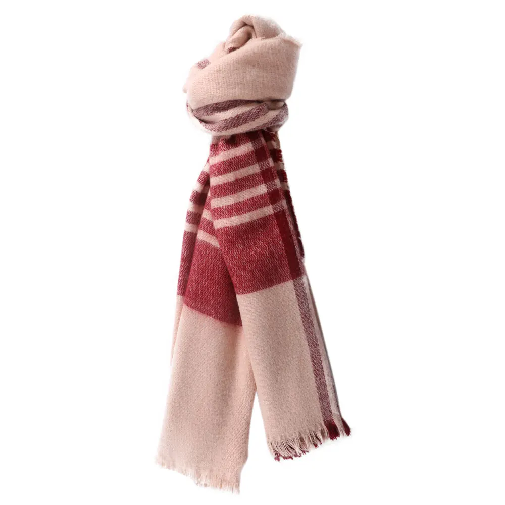Осенние радужные кашемировые шарфы широкая решетка длинная шаль накидка одеяло