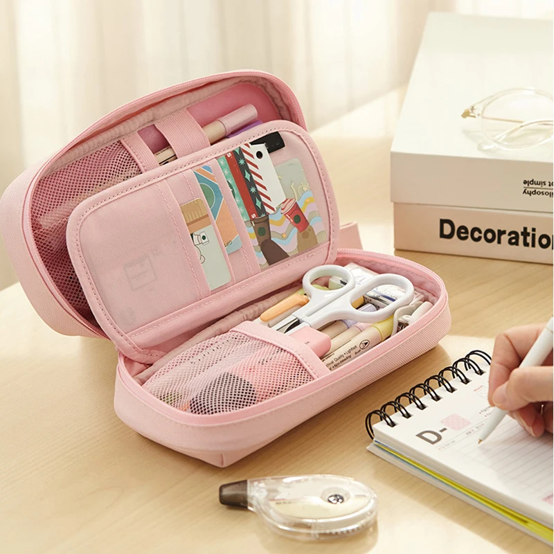 

New Hot Large Capacity Pencil Case Multifunctional Stationery Bag Organizer Stationery Pencil Pouch for School Office Stuff