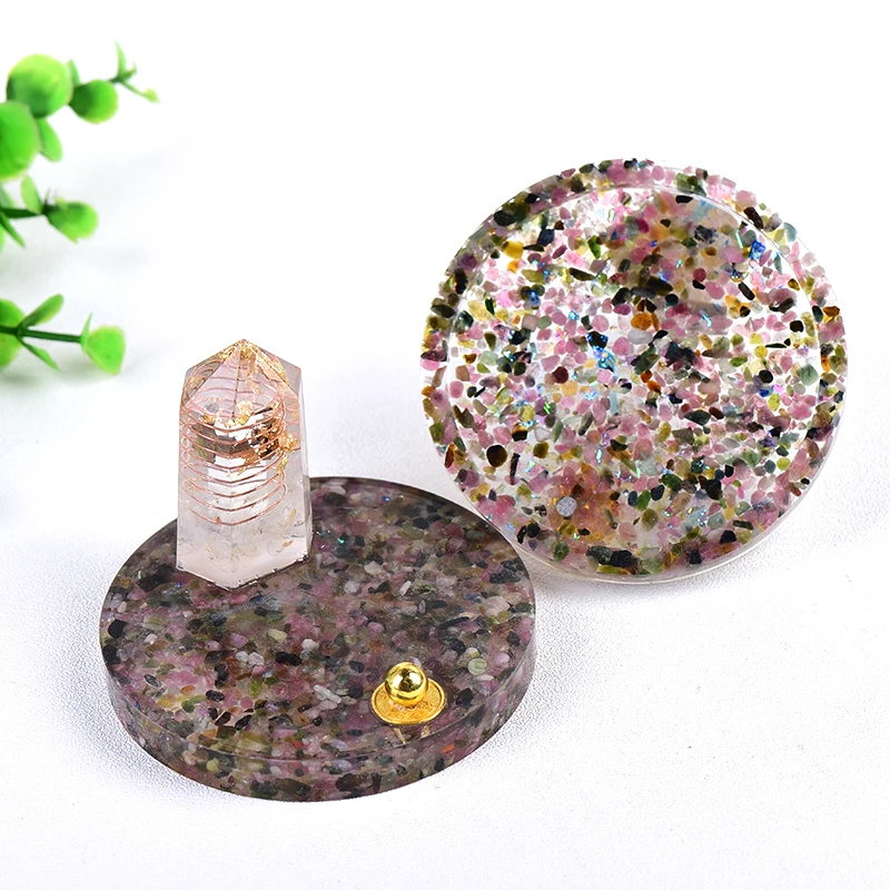 

Natural Crystal Gravel Make Orgonite Silicone Mould DIY Resin Decor Craft Jewelry Use Mold Reiki Chakra Home Decor Souvenir Gift