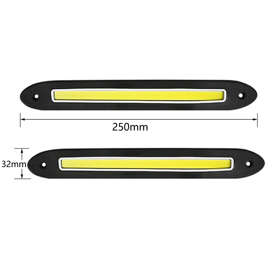 HYZHAUTO COB DRL гибкий автомобильный светодиодный дневные ходовые огни Противотуманные фары Водонепроницаемый Авто Дневной светильник белый лед синий 12 В 2 шт