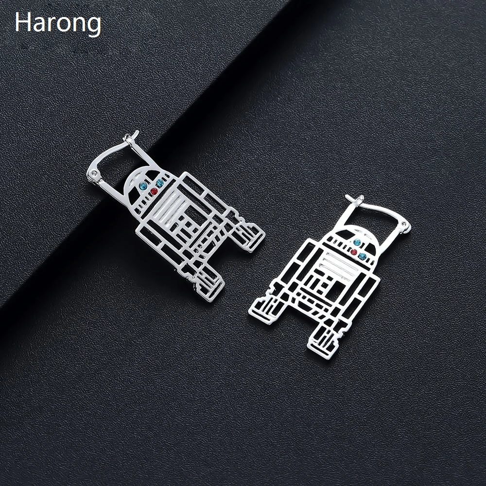 Wars серьги женские ювилирные изделия Мода робот космический корабль Сокол