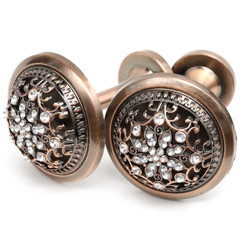 

2Pcs/Set Durable Flower Wall Hooks Zinc Alloy Tieback Holders Curtain Accessories Hanging Ball Holdback Coat Cap Hook Home Decor