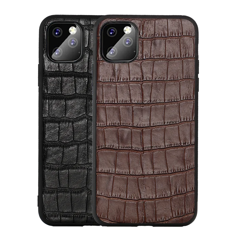 Деловой кожаный чехол для телефона iPhone 12 Pro max защита от падения Крокодиловая