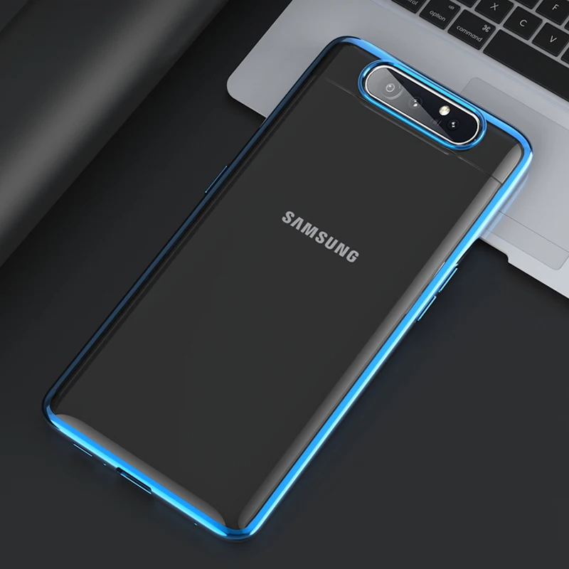 Для samsung A80 прозрачный чехол 3-в-1 защитный бронированный жесткий чехол-накладка для samsung Galaxy A80 прозрачные чехлы для телефона с покрытием