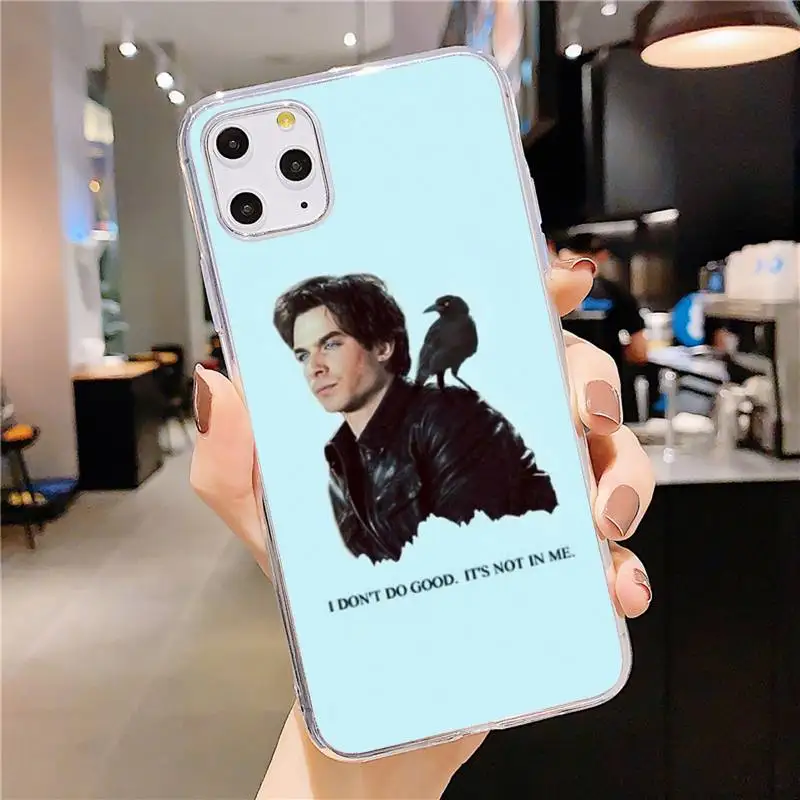 

The Vampire Diaries Phone Case Transparent soft For iphone 5 5s 5c se 6 6s 7 8 11 12 plus mini x xs xr pro max