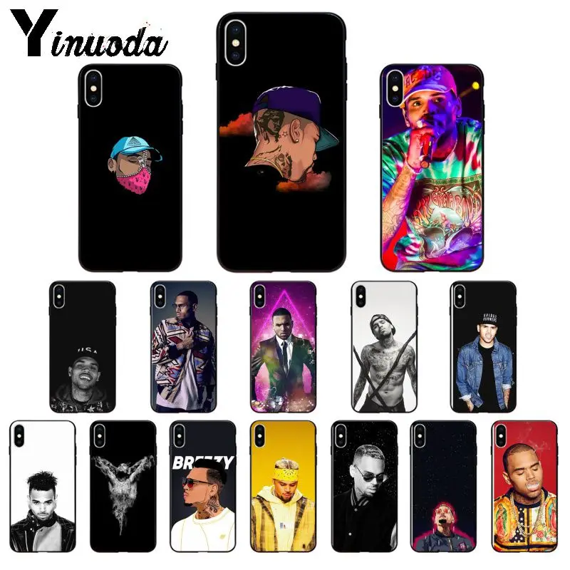 Yinuoda Крис коричневый Breezy мягкие Аксессуары для телефона из ТПУ чехол iPhone 6S 6plus 7 7plus