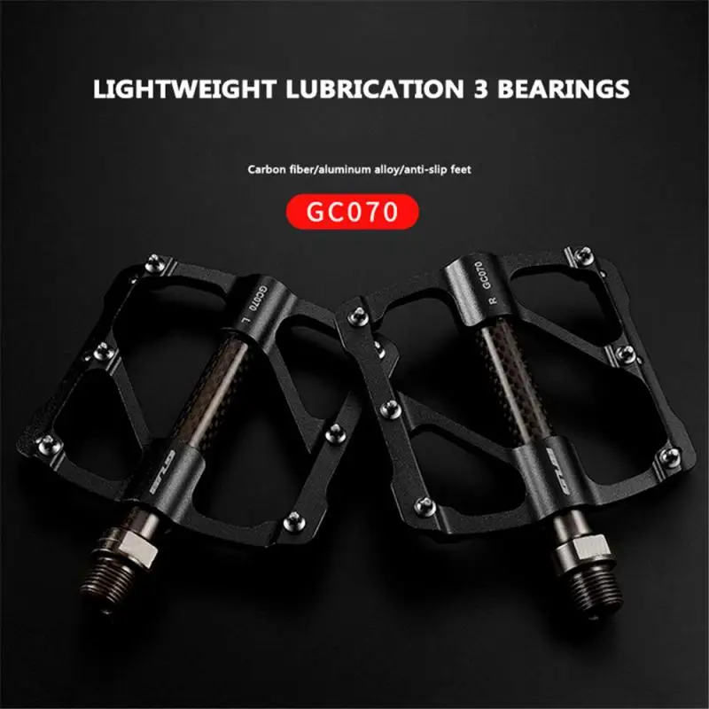 

GUB GC-070 Bike Three Peilin Pedal Carbon Fiber MTB Pedal Mountain Bike Aluminum Alloy Bearing Pedal MTB Road Bike Pedal