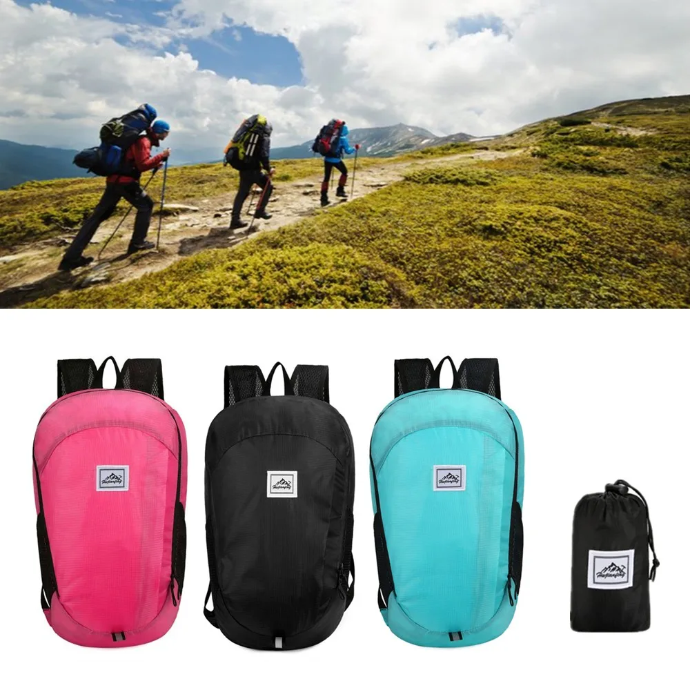 

20L Folding Lightweight Waterproof Backpack Large Capacity Tear-resistant Aging Outdoor Sports Mountaineering Camping Backpack