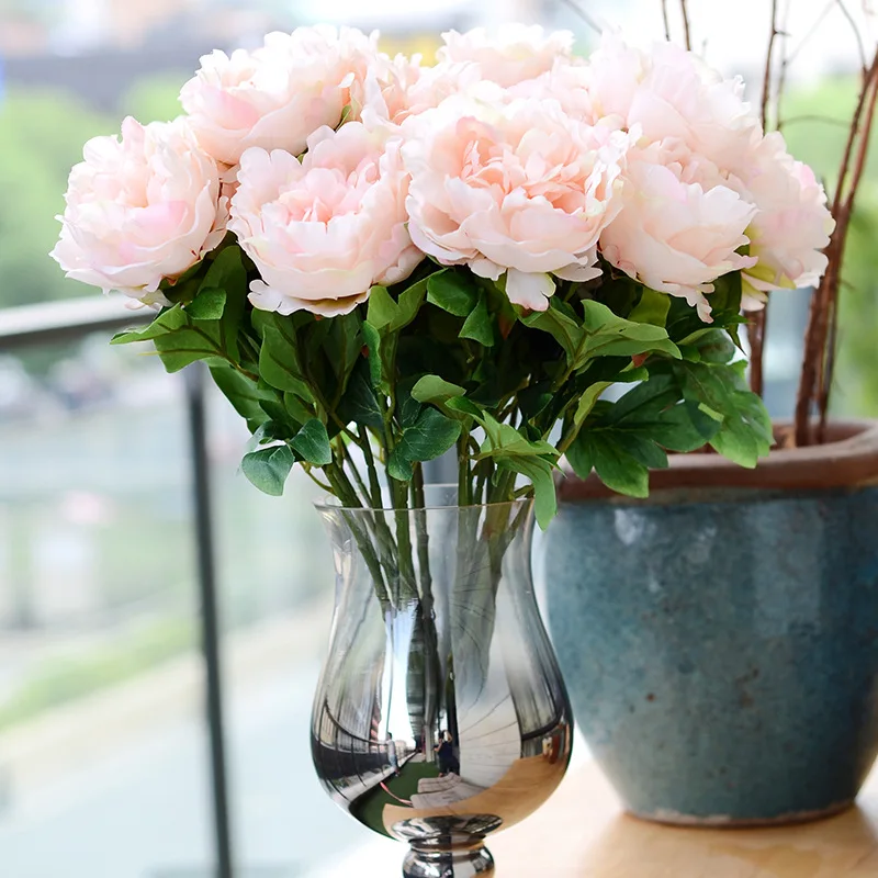 

53cm Artificial Flower 5 Chaise Peonies, Home Decorations, DIY Wedding Flower Arrangements, Event Parties,Silk Flowers,Wholesale