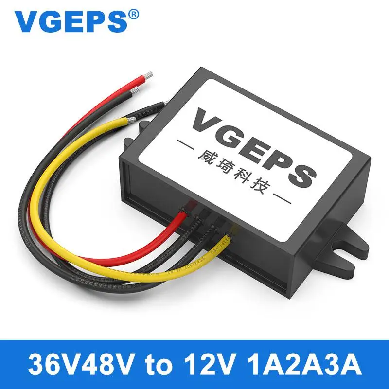 

36V48V to 12V DC power converter 48V to 12V car DC transformer module, step-down, waterproof