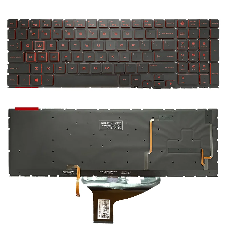 Новая клавиатура с подсветкой для HP OMEN 15 DC dc0001tx dc0087nr 15-DC0020NR 15-dh красные клавиши