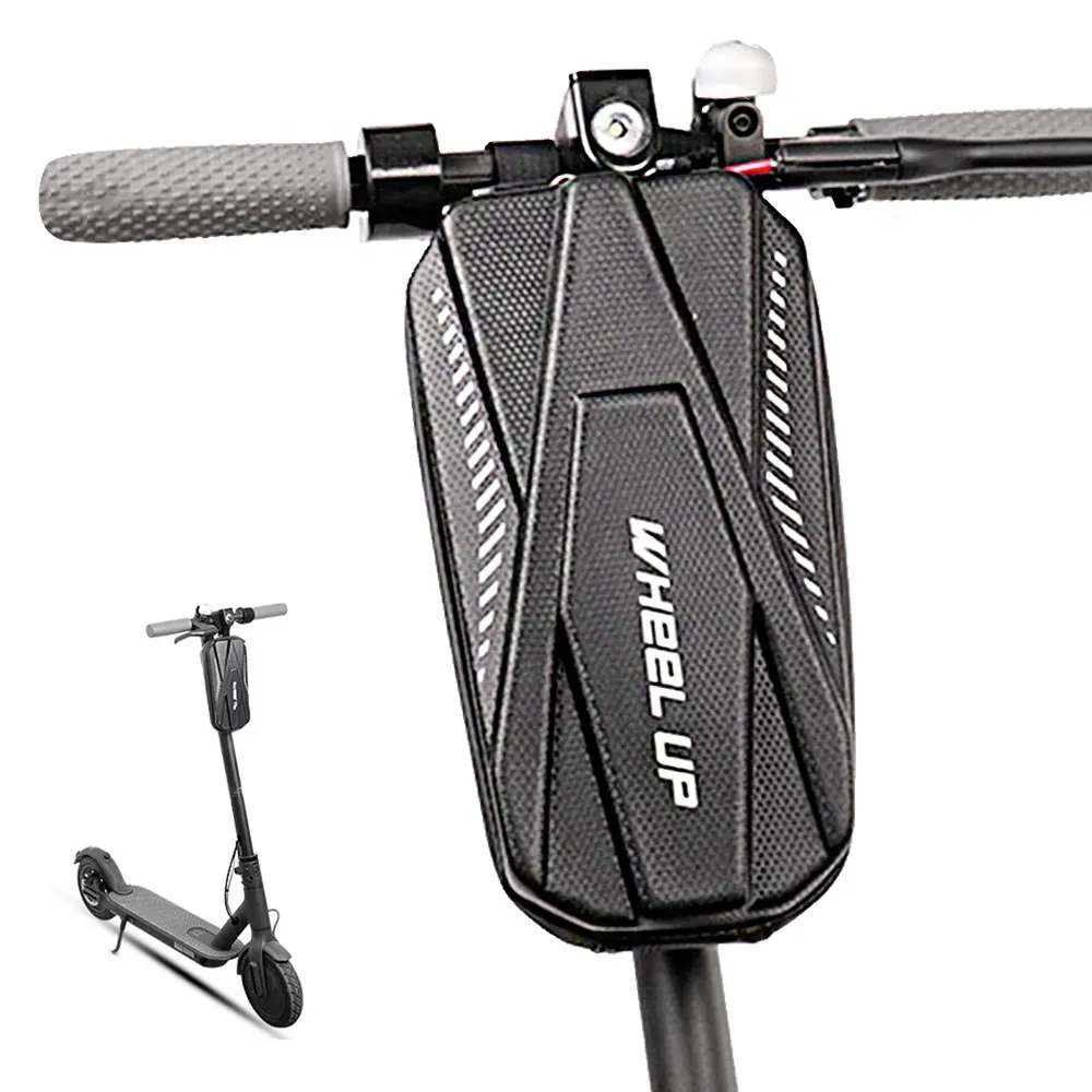 

Electric Scooter Front Carry Bag Rainproof Bicycle Handle Saddle Bag EVA Hard Shell Balance Scooter Large 3L MTB Bike WHEEL UP