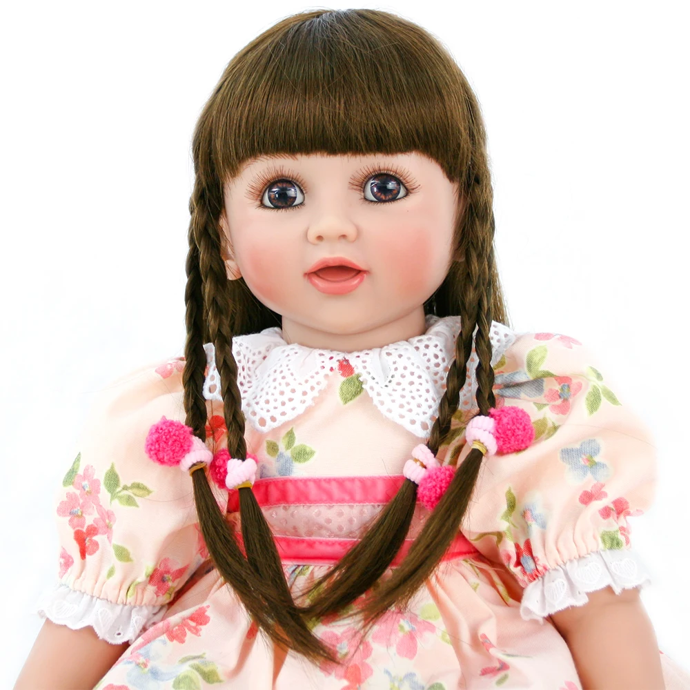 

Boutique princes silicone vinyl reborn baby doll 24" 60cm sweet girl bebe reborn toddler dolls for children gift