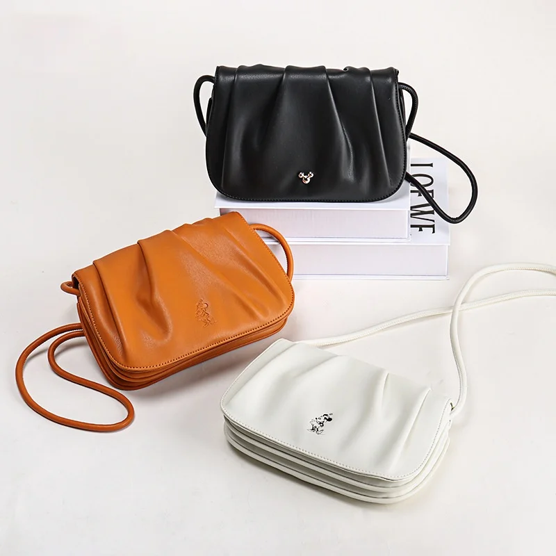 

Genuine Leather Handbags New 2021 Fashion All-match Messenger Bag Simple Soft Leather Shoulder Bag Purses and Handbags Sac Luxe