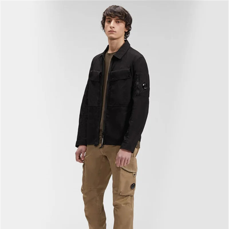 Новинка CP свободная рубашка в британском стиле для молодых мужчин на весну и